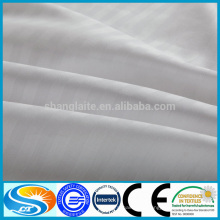 Blanqueado branco 100% algodão cetim stripe tecido